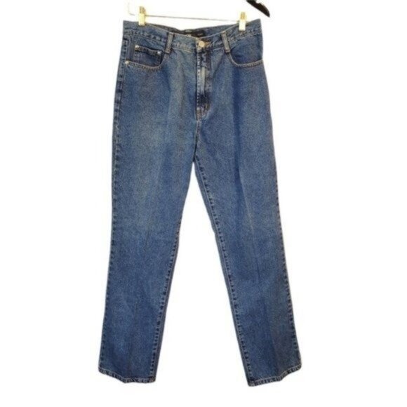 Vintage Boy LondonMen's Relaxed Straight Leg Medium Wash Jeans